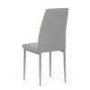 DCL-379 LAN2 - Židle jídelní, lanýžová látka, šedé kovové nohy