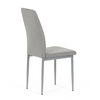 DCL-379 LAN2 - Židle jídelní, lanýžová látka, šedé kovové nohy