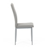 DCL-379 LAN2 - Židle jídelní, lanýžová látka, šedé kovové nohy