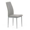 DCL-379 LAN2 - Židle jídelní, lanýžová látka, šedé kovové nohy