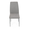DCL-379 LAN2 - Židle jídelní, lanýžová látka, šedé kovové nohy