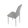 DCL-379 LAN2 - Židle jídelní, lanýžová látka, šedé kovové nohy