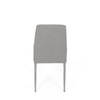 DCL-379 LAN2 - Židle jídelní, lanýžová látka, šedé kovové nohy