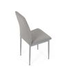 DCL-379 LAN2 - Židle jídelní, lanýžová látka, šedé kovové nohy