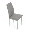 DCL-379 LAN2 - Židle jídelní, lanýžová látka, šedé kovové nohy