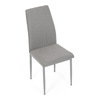 DCL-379 LAN2 - Židle jídelní, lanýžová látka, šedé kovové nohy