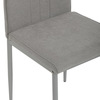 DCL-379 LAN2 - Židle jídelní, lanýžová látka, šedé kovové nohy