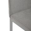 DCL-379 LAN2 - Židle jídelní, lanýžová látka, šedé kovové nohy