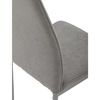 DCL-379 LAN2 - Židle jídelní, lanýžová látka, šedé kovové nohy