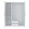 Šatní skříň 3D2S TOCHA bílá