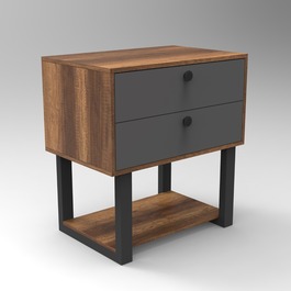 RAMONA industriální komoda, baroko/antracit