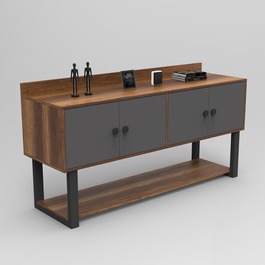 RAMONA industriální komoda, baroko/antracit