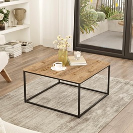 TORMA designový konferenční stolek 13, barva borovice/černý kov