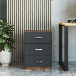 VESPER office komoda, baroko/antracit