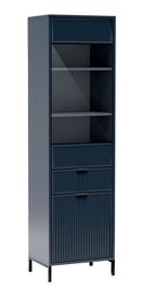 Vitrína na nohách 1D1S1W ODEON indigo