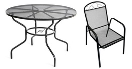 Zahradní set LUTYCH 1+4 černá