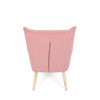 AK-314 PINK2 - Křeslo, potah růžová manšestrová látka, dřevěné nohy, masiv kaučukovník