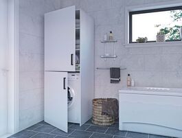 Vestavná skříň na pračku MENTON bílá