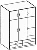 Skříň STELLA šatní, 135cm