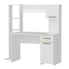 ALIMOS pracovní stůl s regálem, bílá