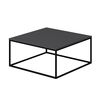 FERES čtvercový konferenční stolek, antracit / černá