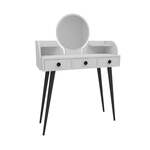 MIKRI toaletní stolek se zrcadlem, bílá