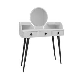 MIKRI toaletní stolek se zrcadlem, bílá