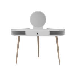 VERIA toaletní stolek se zrcadlem, bílá