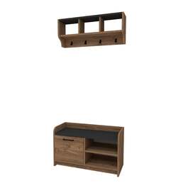 LEMNOS předsíňová stěna, borovice Atlantic / antracit