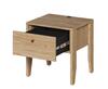 Noční stolek se zásuvkou a USB vstupem SOLIERA dub olejovaný