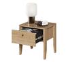 Noční stolek se zásuvkou a USB vstupem SOLIERA dub olejovaný