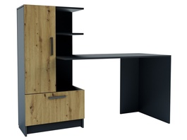 Pracovní stůl PRIVAS levý barva artisan/antracit