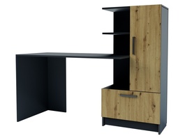 Pracovní stůl PRIVAS pravý barva artisan/antracit