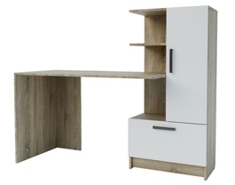 Pracovní stůl PRIVAS pravý barva sonoma/bílá mat