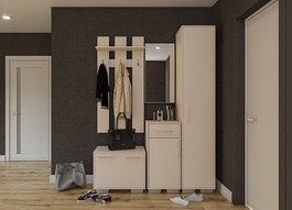 Předsíňová stěna KENAI satin