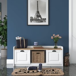 VESTONE botník, bílá/ořech