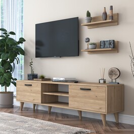 TURANO obývací stěna, ořech