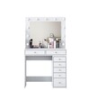 MANGONE kosmetický stolek se zrcadlem, bílá