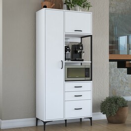 SESTINO policová skříň na mikrovlnku, bílá