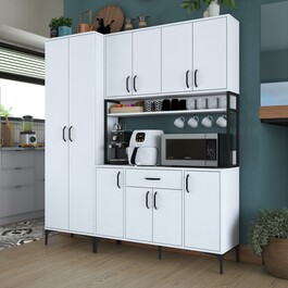 SINAGRA víceúčelová policová skříň, bílá