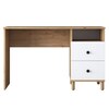 SEDICO psací stůl se šuplíkem, ořech/bílá
