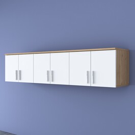 REVELO závěsná skříňka, ořech/bílá