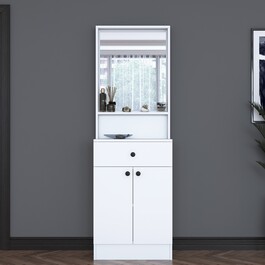 VILAR předsíňová sestava se zrcadlem, bílá