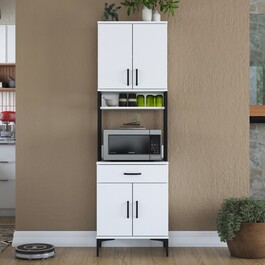 SESTRI policová skříň na mikrovlnku, bílá