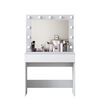 NARZOLE toaletní stolek se zrcadlem, bílá