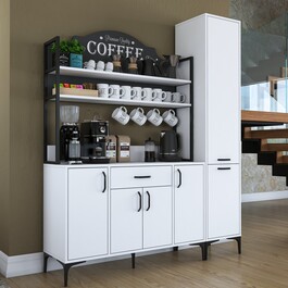 SPERONE multifunkční policová skříň, bílá