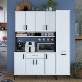 SIZANO multifunkční policová skříň, bílá