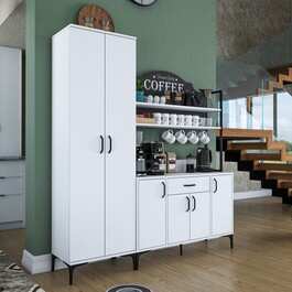 SOSANO multifunkční policová skříň, bílá