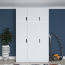 DIANO vysoká šatní skříň, bílá