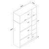DIANO vysoká šatní skříň, bílá